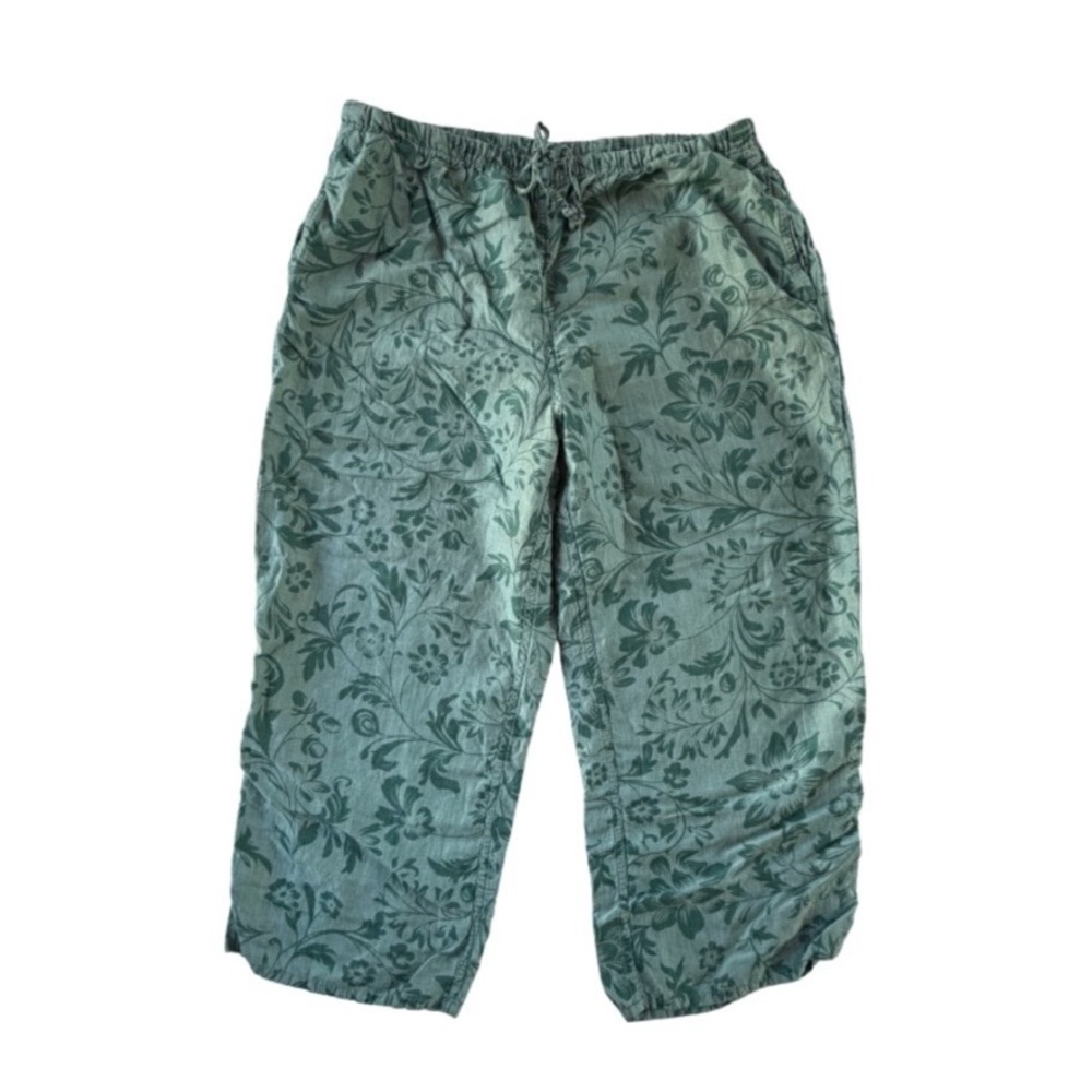 Tommy Bahama Teal Linen-Blend Pants